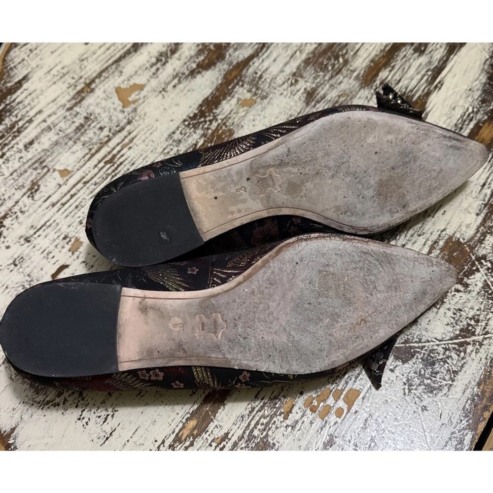SAM EDELMAN RAISA FLORAL STUDDED FLATS WOMENS Size 8 - Picture 8 of 15